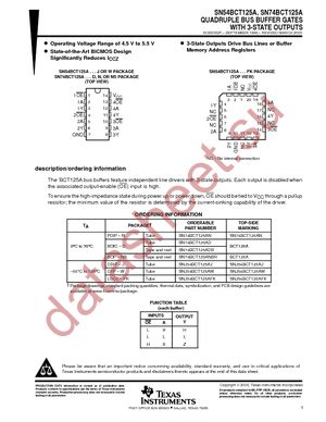 SN74BCT125AD datasheet  